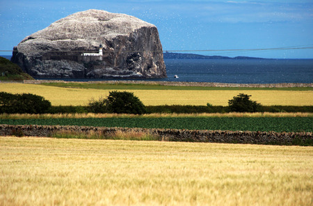 island and lighthouseの写真素材