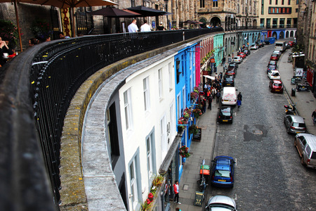 Victoria street in Edinburgのeditorial素材