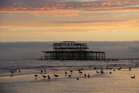 West-pier in Brightonの写真素材