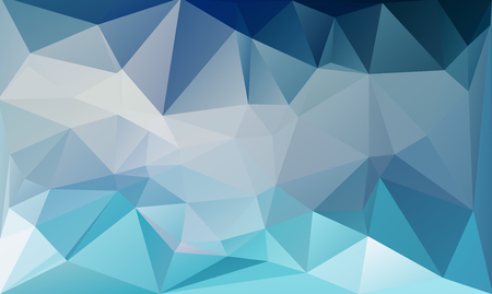 Blue White Polygonal Mosaic Background, Vector illustration, Creative Businessのイラスト素材