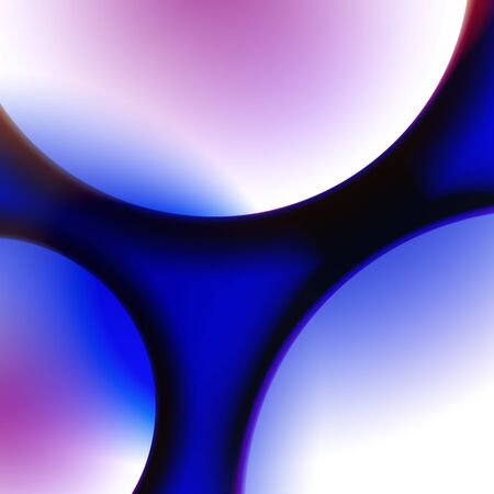 Blue  background with circle and curve line element overlap layer paper for text and message artwork designの写真素材