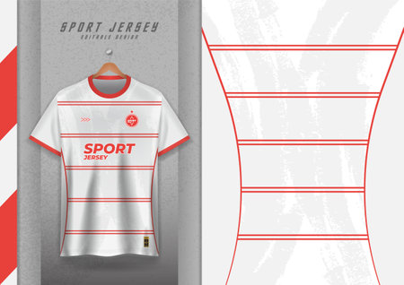 Fabric pattern design for sports t-shirts, soccer jerseys, running jerseys, jerseys, workout jerseys, orange stripes.のイラスト素材