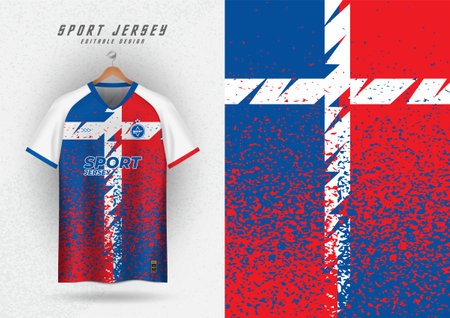 background for sport jersey football shirt running shirt racing shirt grain pattern red blueのイラスト素材