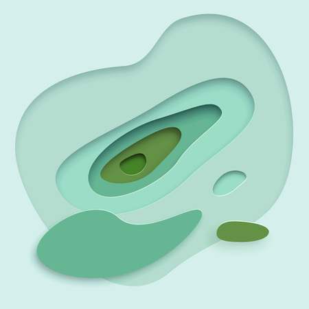 Paper cut background.  Element for graphic design - banner, poster, flyer, brochure, card. Vector illustration.のイラスト素材