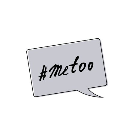 Hashtag Me too. Handwritten lettering Metoo. Vector illustration.のイラスト素材