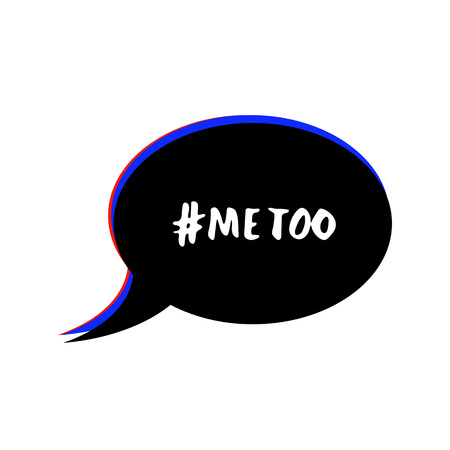Hashtag me too handwritten lettering vector illustration.のイラスト素材
