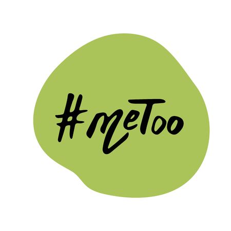 Hashtag Me too. Handwritten lettering Metoo. Vector illustration.のイラスト素材