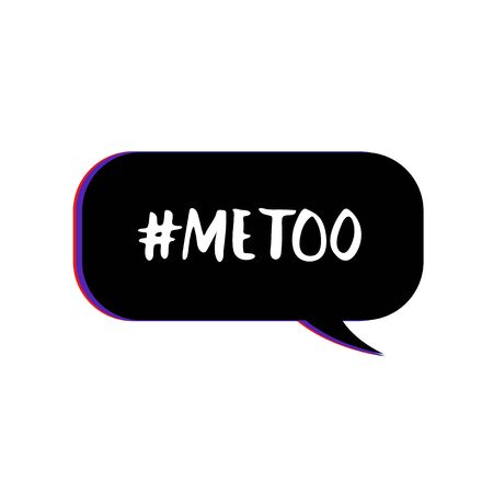 Hashtag Me too. Handwritten lettering Metoo. Vector illustration.のイラスト素材