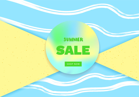 Summer Sale card. Vector illustration.のイラスト素材