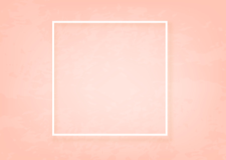 Horizontal cover with empty frame. Textured background. Template for graphic design. Vector illustration. のイラスト素材