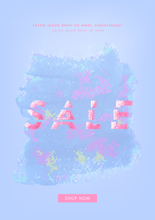 Vertical Sale banner for social media. Template for graphic design. Vector illustration.のイラスト素材