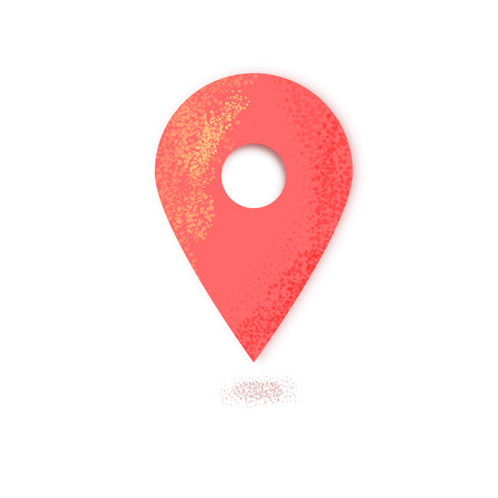 Location mark isolated.  Map pointer icon. Vector illustration. のイラスト素材