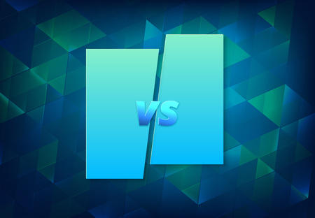 VS horizontal card.  Versus screen template. Vector illustration.のイラスト素材