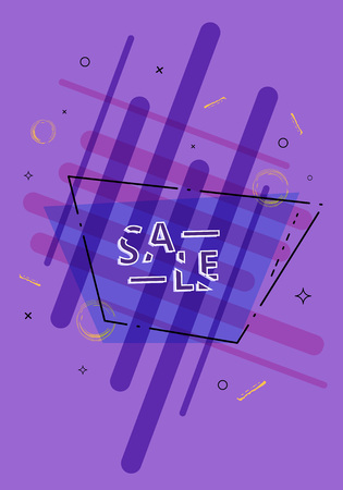 Sale banner. Promotion card. Vector illustration.のイラスト素材