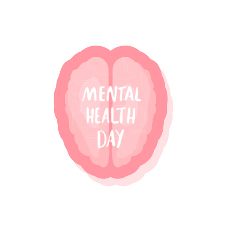 Mental Health Day.のイラスト素材