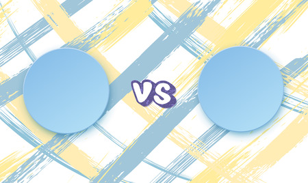 Versus template. VS screen with empty space. Battle background. Vector illustration.のイラスト素材