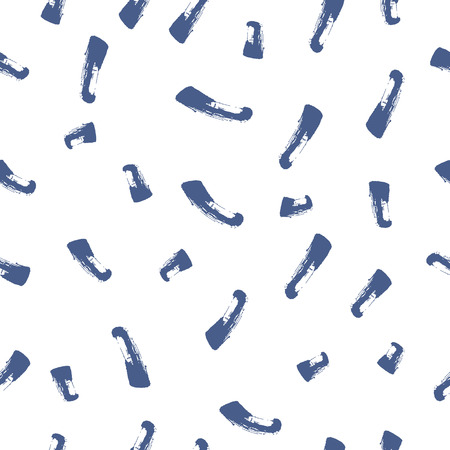 Dry brush lines vector seamless pattern. Background with abstract elements.のイラスト素材
