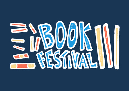 Book festival concept. Book set in doodle style. Symbols of reading. Vector illustration.のイラスト素材
