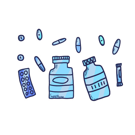 Probiotic concept. Vector illustration.のイラスト素材