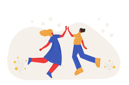 Dancing people. Pair of dancers. Vector illustration.のイラスト素材