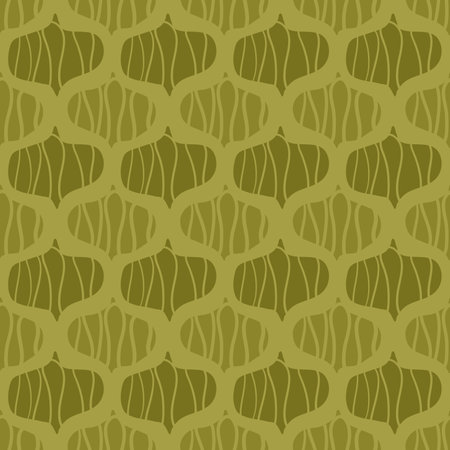 Abstract shapes seamless pattern. Scribble damask elements endless background. Geometric modern repeat cover. Vector hand drawn flat illustration.のイラスト素材