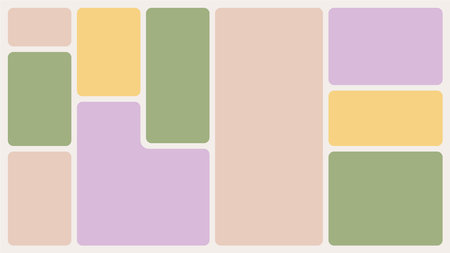 Bento box template. Y2K collage grid shapes. Geometry modular moodboard frames. UI design elements border. Label textboxes composition pack. Trendy blocks blank layout. Vector flat illustration.のイラスト素材