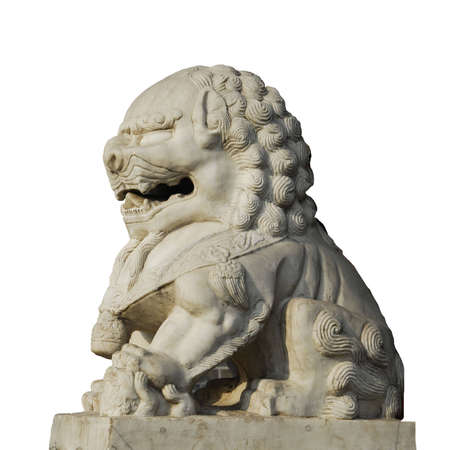 a stone lionの写真素材