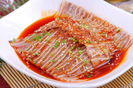 Capsicol with pig's earの写真素材