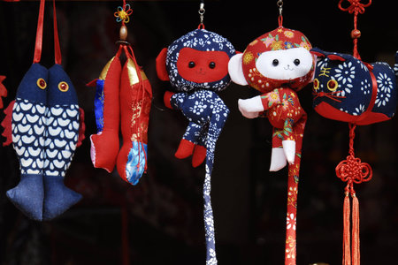 Closeup of dollsの写真素材