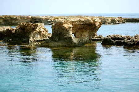 Stone on sea of Protaras , Cyprusの写真素材