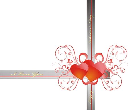 Happy Valentines Day heart Vector Illustrationのイラスト素材