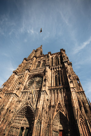 Cathedral of Strasbourg, France.の写真素材