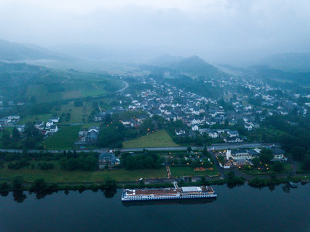 View of the city from a bird's eye viewの写真素材