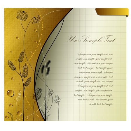 Abstract background with flowers elements のイラスト素材