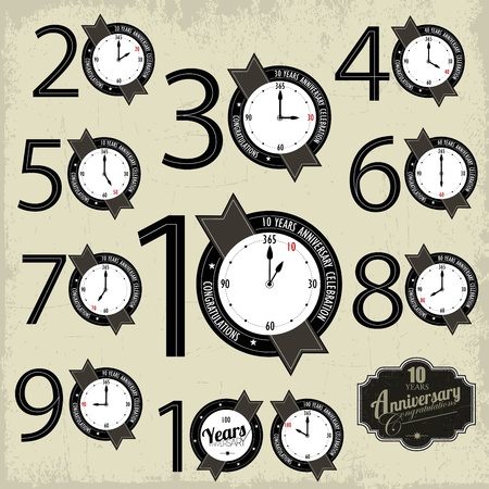 Anniversary and jubilee designのイラスト素材