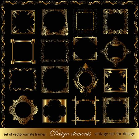 Calligraphic design elements for designのイラスト素材