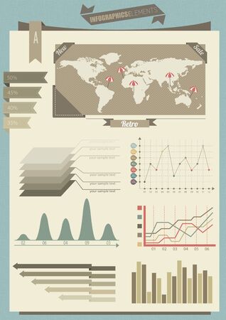 infographic elements のイラスト素材
