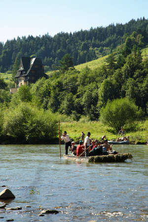 Poland  Pieniny National Park  Dunajec River のeditorial素材