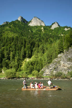 Poland  Pieniny National Park  Dunajec River のeditorial素材