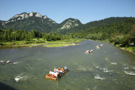 Poland  Pieniny National Park  Dunajec River の写真素材