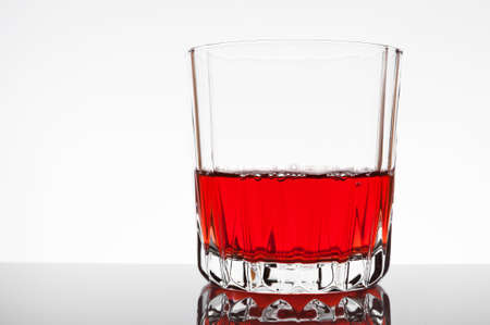 Glass of red juiceの写真素材