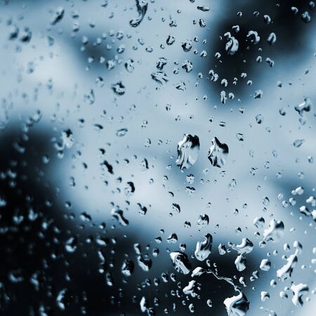 Rain drops abstractの写真素材