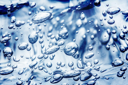 Bubble blue water gel texture.