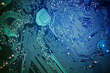 Technology and electronics closeup texture.