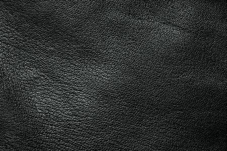 Black leather closeup macro pattern background.