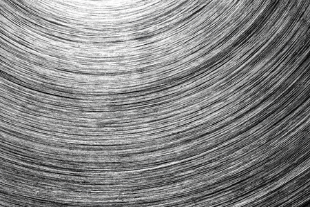 Metal industrial circular gray lines background.の写真素材