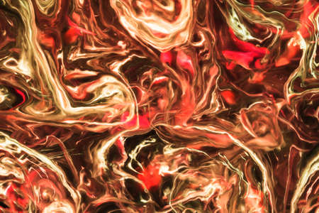 Red chaos texture. Neon paint leak texture. Cosmic ink flow effect futuristic background. Artistic...