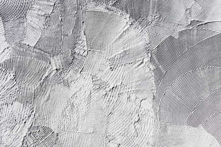 Facade plaster background. Gray plaster stripes pattern. Tile adhesive texture. Home renovation texture. White lines backdrop. Stucco wall background.の写真素材
