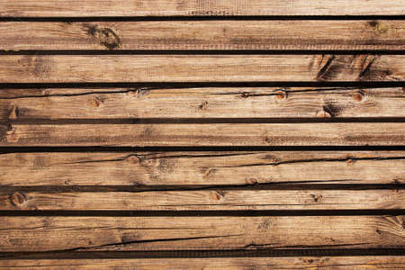Wooden planks as background, top view. Space for text