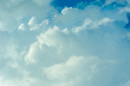 Stormy clouds aboveの写真素材